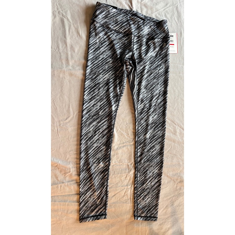 Penn Womens Black Wht Abstract Print Mid Rise Tight Fit Leggings PNW154PL02002 S